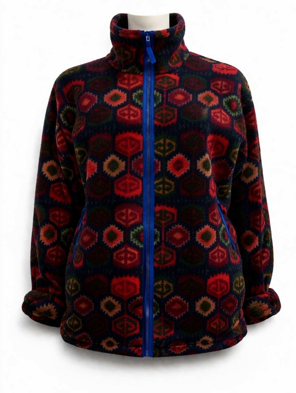 Timberland Fleece Multi-colorJacket Southwestern Aztec Print Cozy Zip-Up
